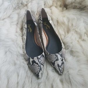 Seychelles snakeskin flats